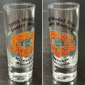 Harley-Davidson 2003 Tall Shot Glass Milwaukee, Wisconsin